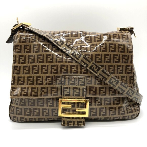 FENDI Brown Leather Shoulder Bag - Picture 12 of 12